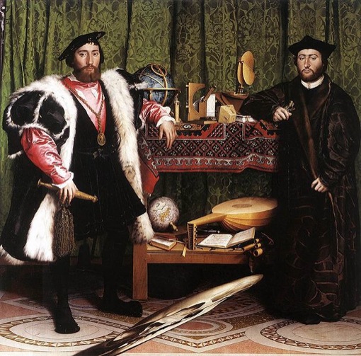 <em>The Ambassadors</em> (Hans Holbein the Younger, 1533)